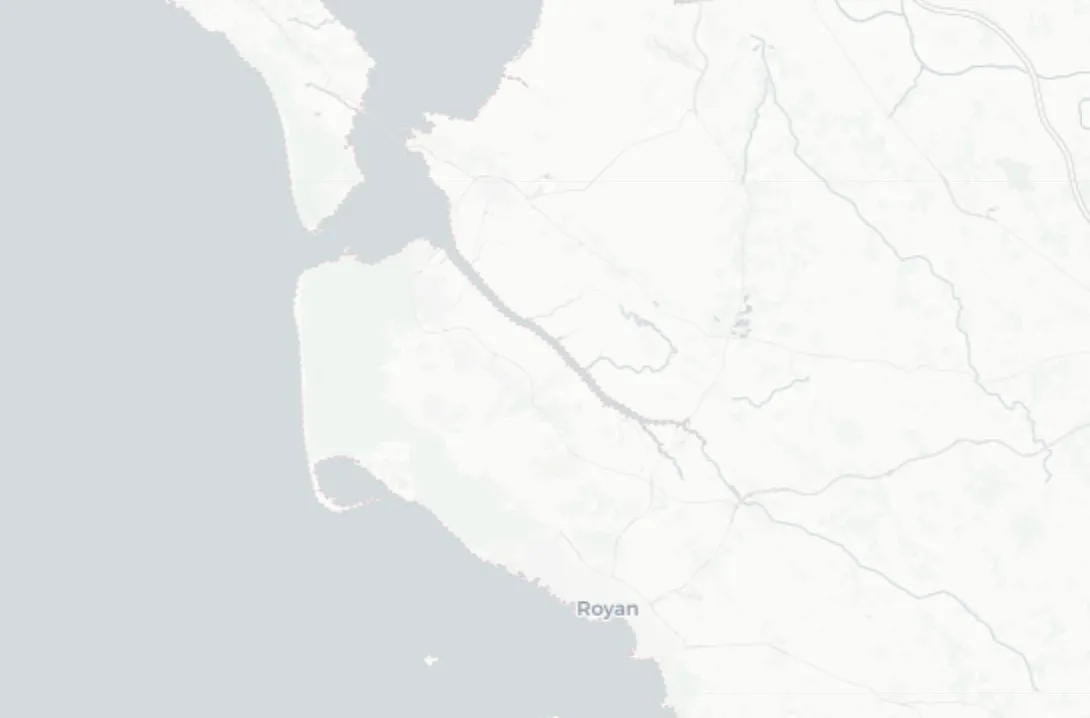 Carte du secteur d'intervention de Bords de Seudre en Charente-Maritime